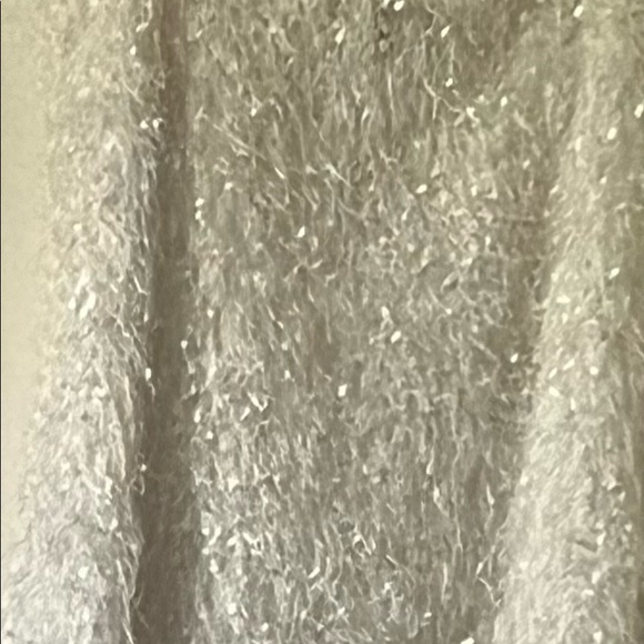 White tassel mini dress with satin adjustable straps. - Picture 2 of 2